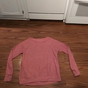 Woman's OISELLE Pink Pullover Sweatshirt Top 6 Med